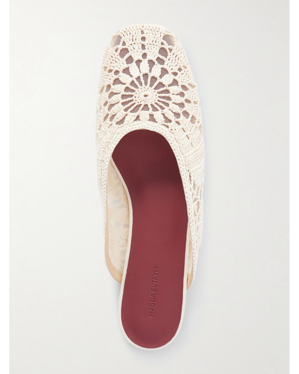 Magda Butrym Natural Crochet Mules