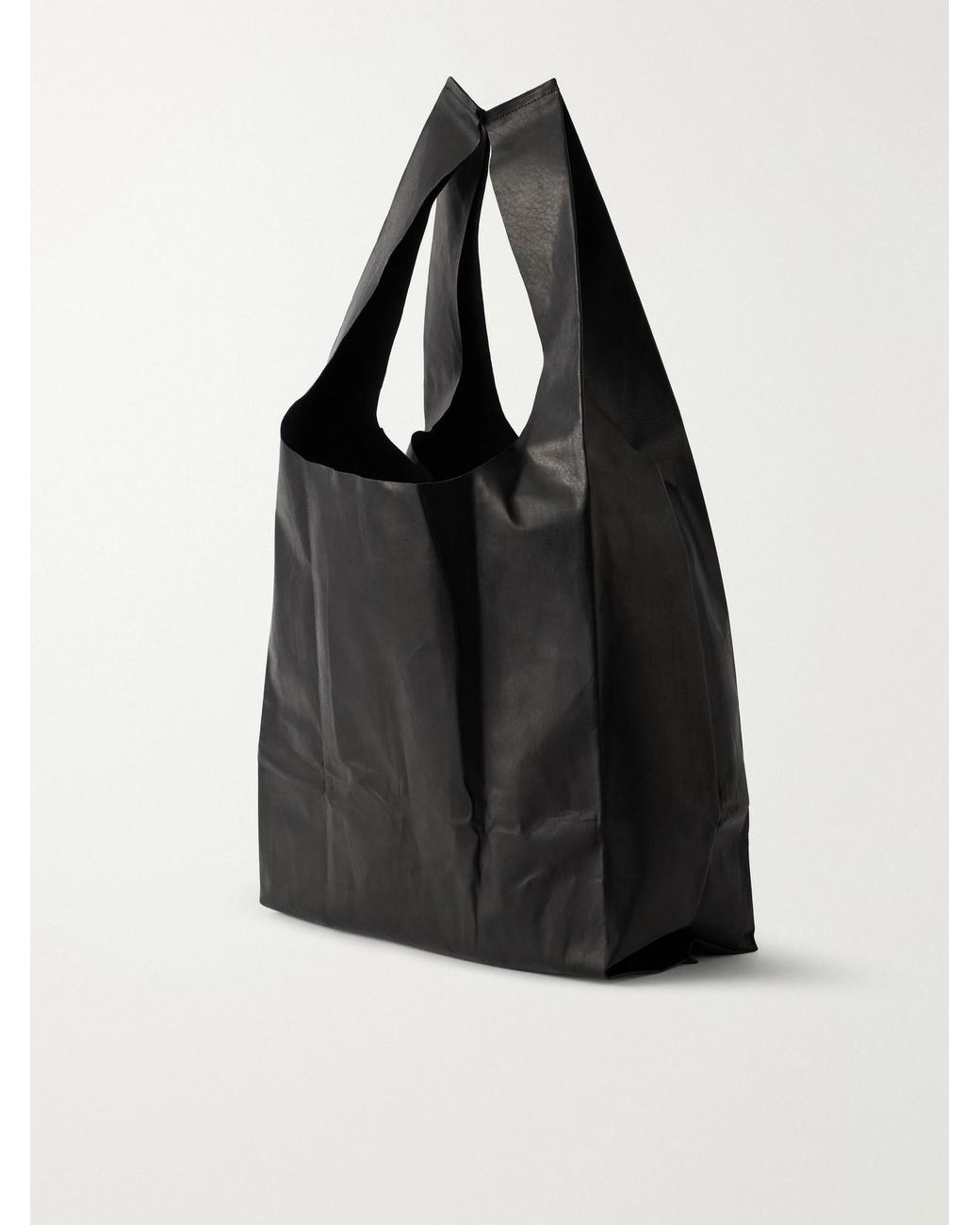 Our Legacy Black Grocery Bag Leather Tote