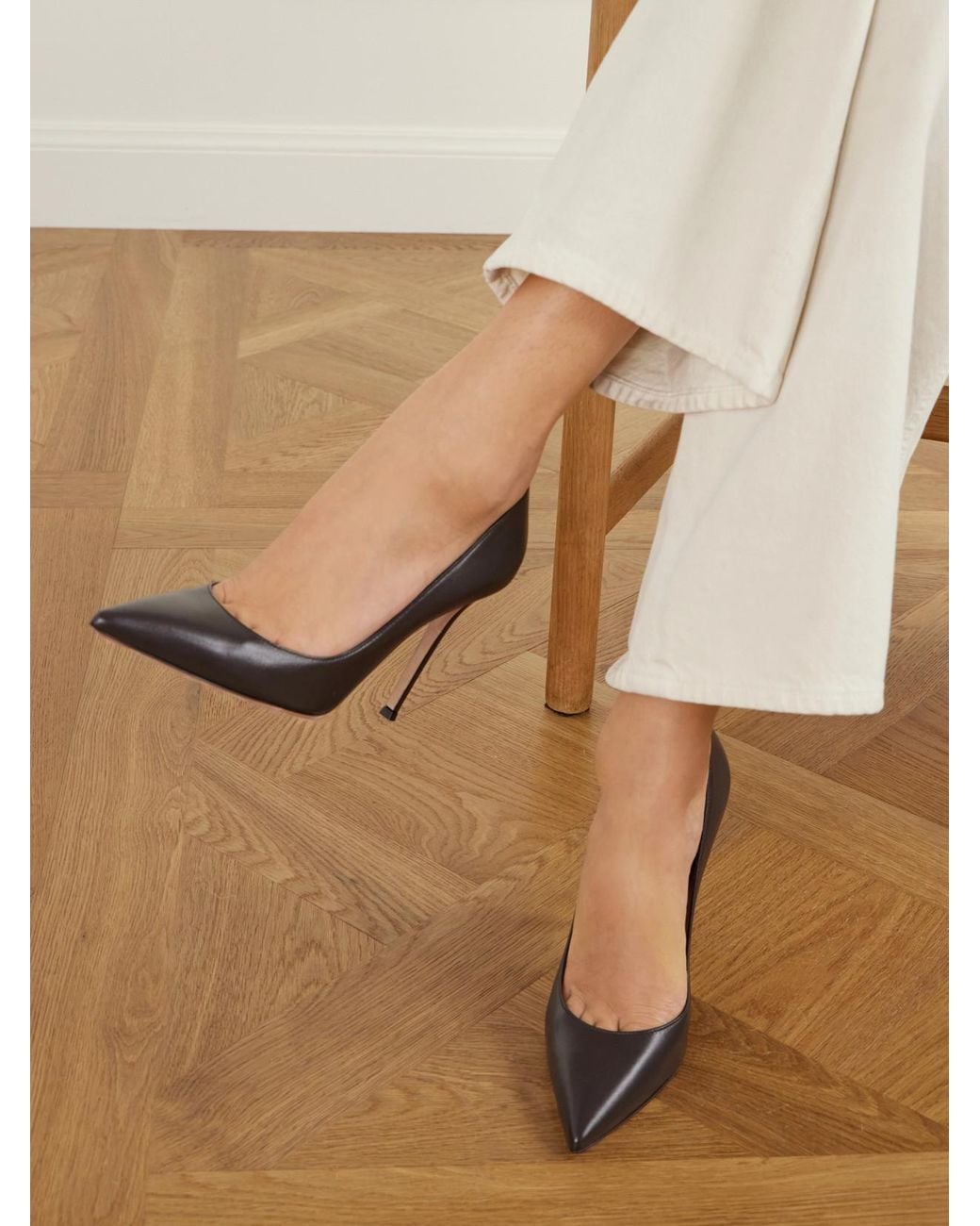 Gianvito Rossi Brown Gianvito 105 Leather Pumps