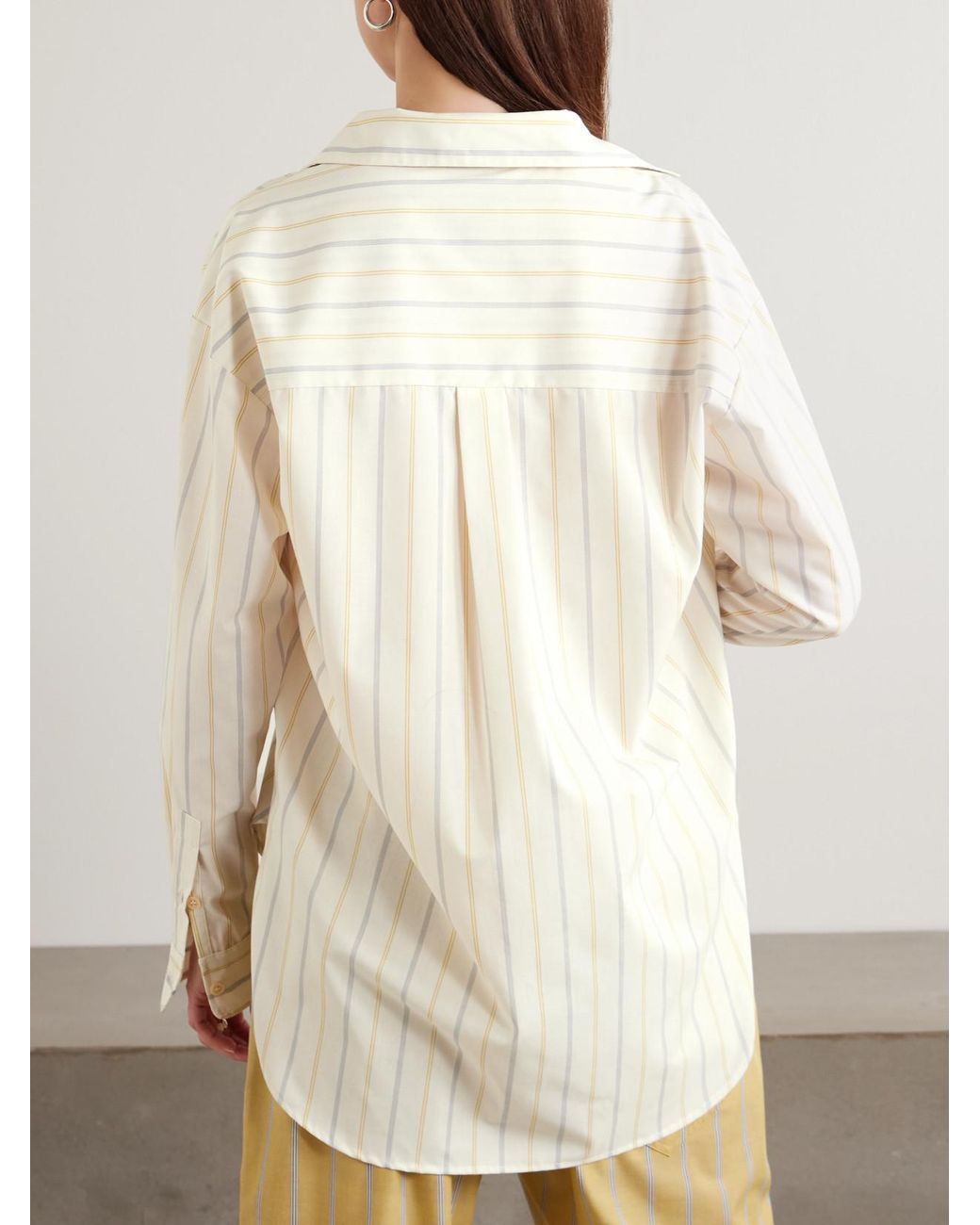 Jamie Haller Natural The Essential Striped Cotton-Poplin Shirt