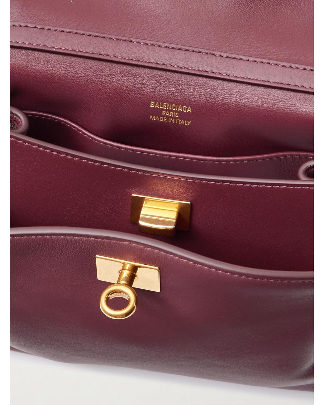 Balenciaga Purple Rodeo Mini Leather Top-Handle Bag