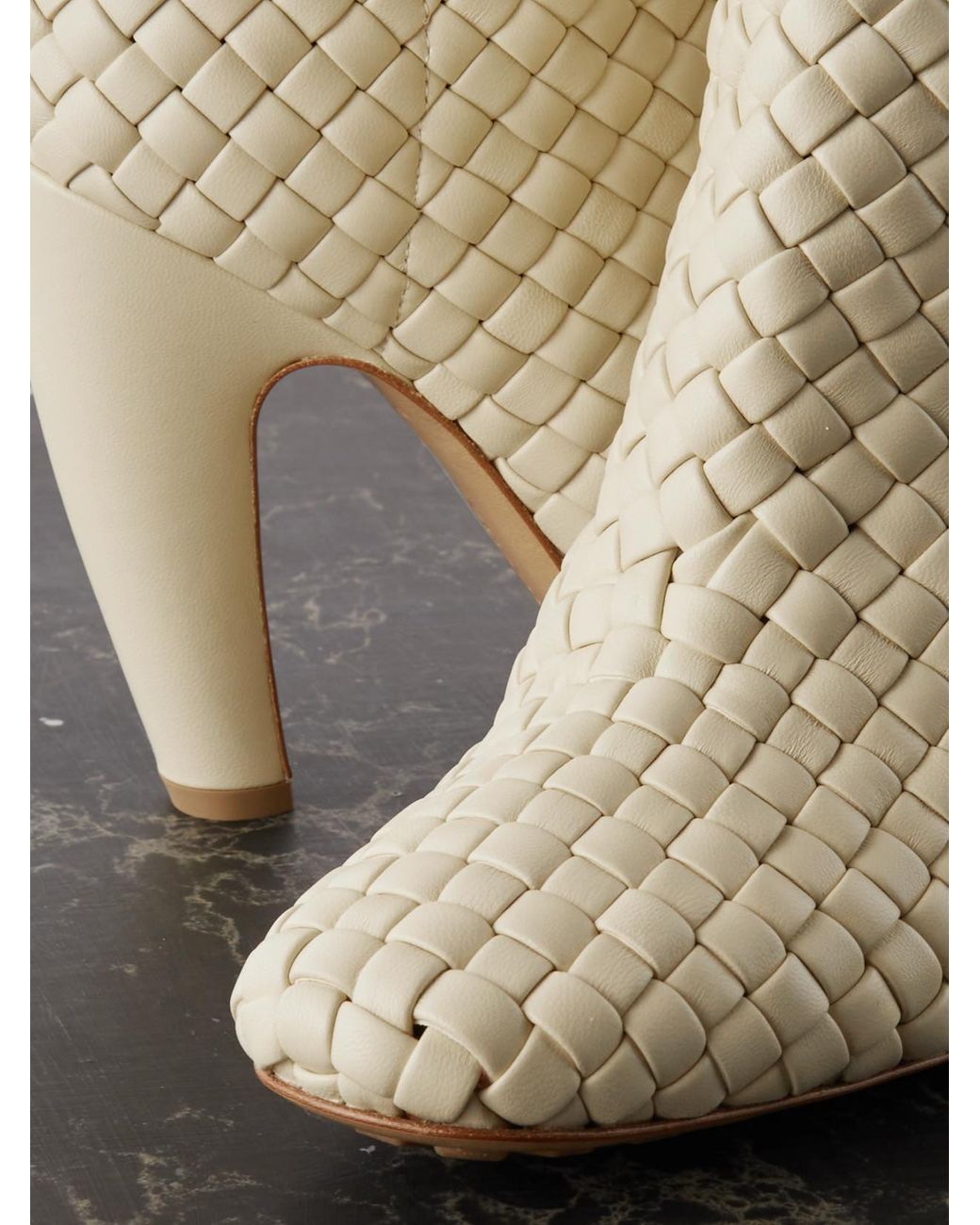 Bottega Veneta Natural Canalazzo Ankle Boot