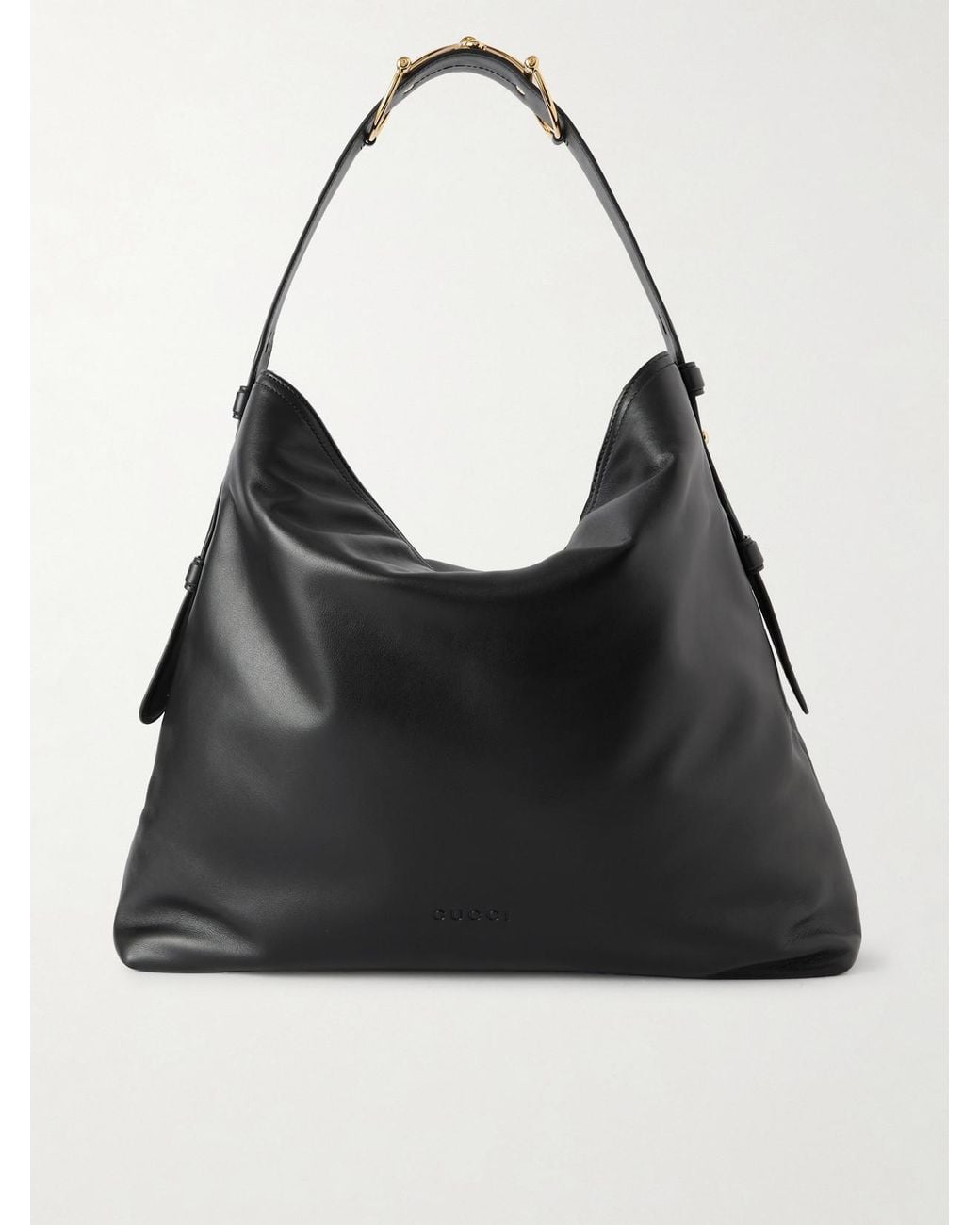 Gucci Black Beatrix Maxi Embellished Leather Tote Bag