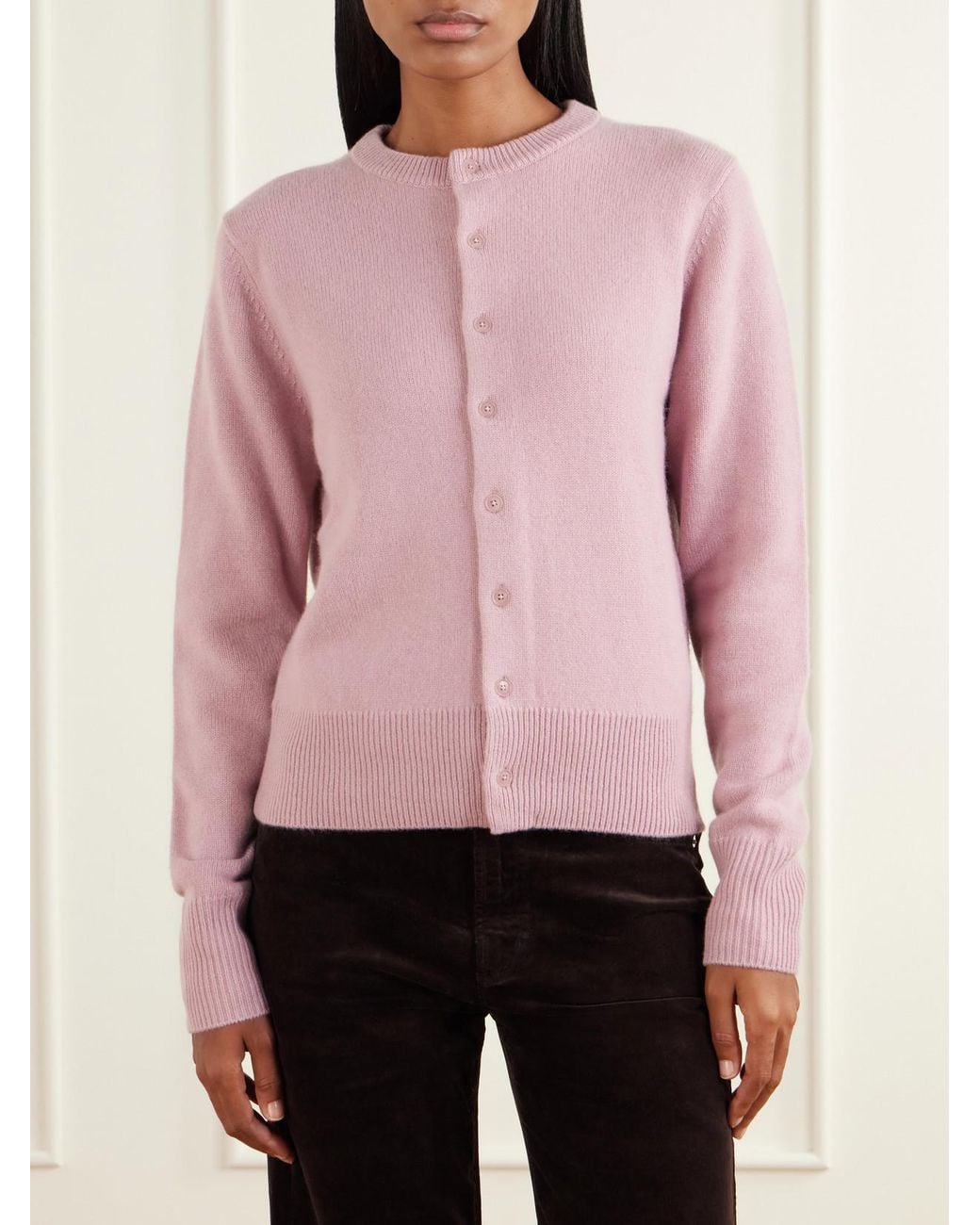 Extreme Cashmere Pink Little Lamb Cashmere Cardigan