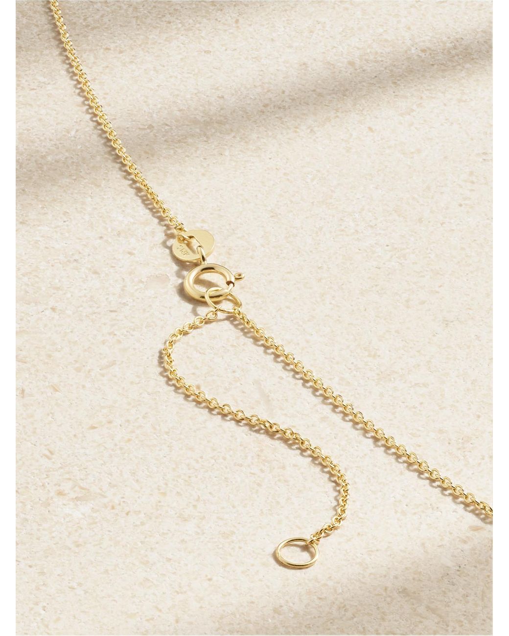 STONE AND STRAND Natural Flower Child 14-Karat Chrome Diopside Necklace