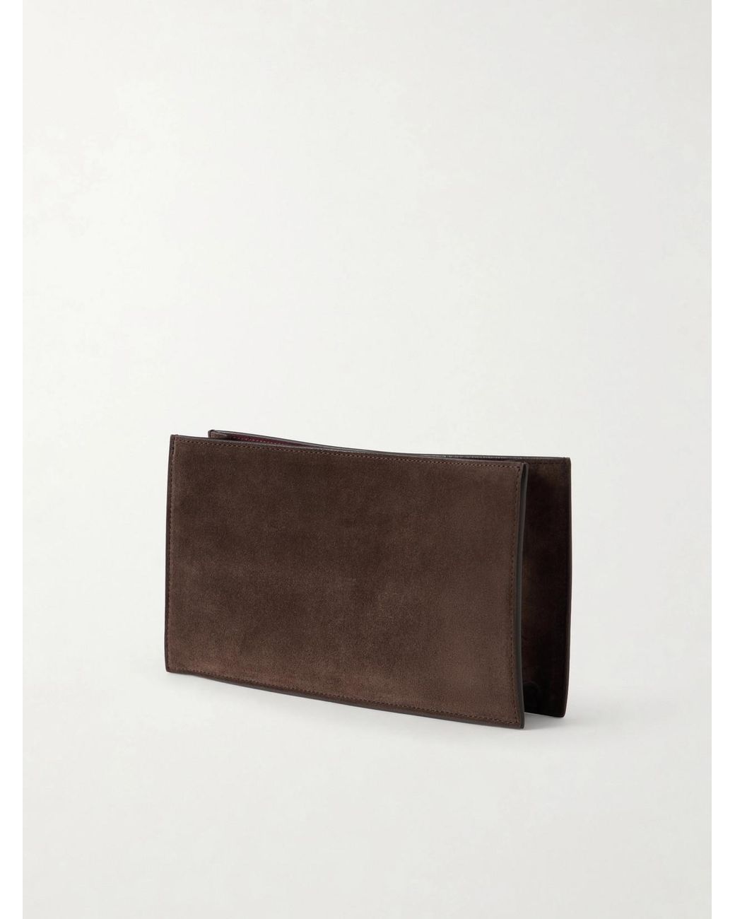 Metier Brown Ease Suede Clutch