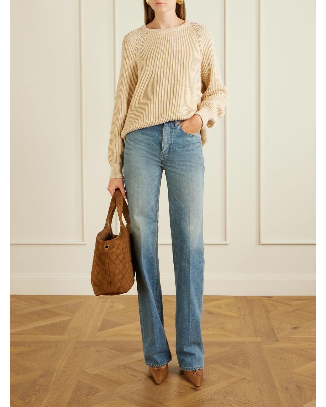 Saint Laurent White Low Shoes