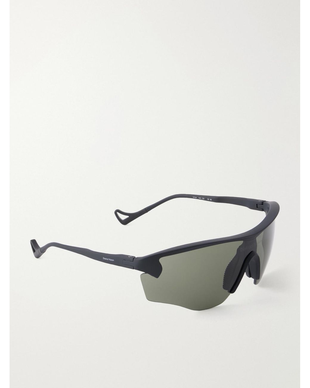 District Vision Black Junya Racer D-Frame Polycarbonate Sunglasses