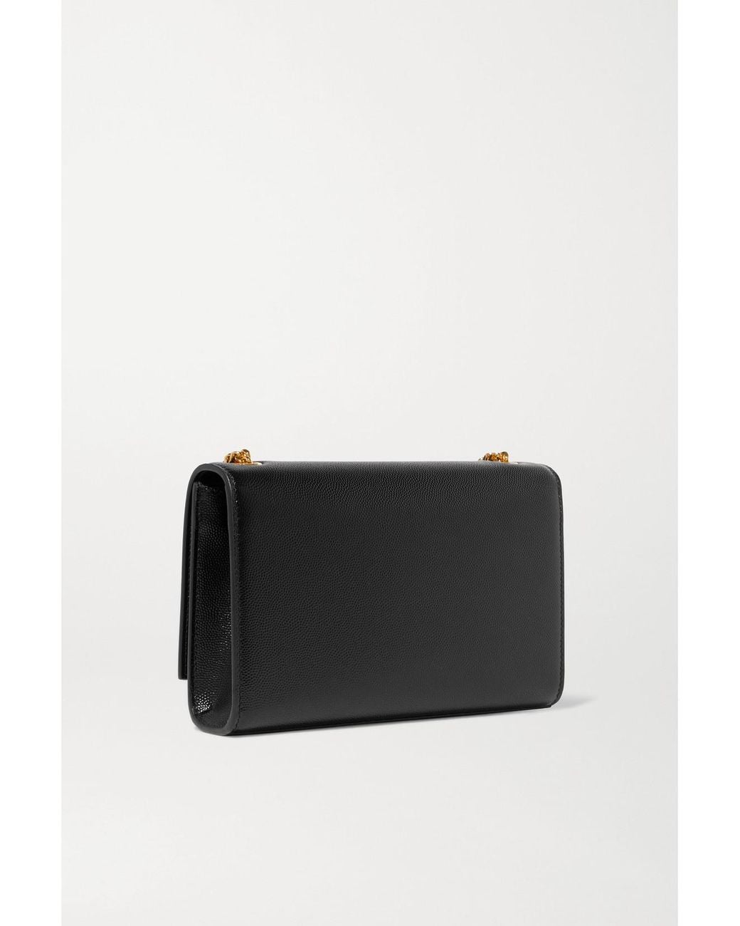 Saint Laurent Black Kate Small Embossed-Leather Shoulder Bag