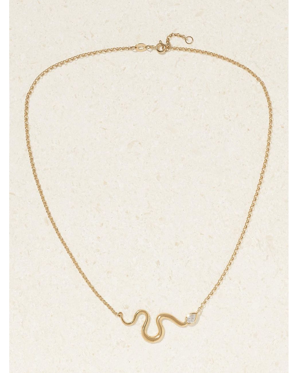 L'Atelier Nawbar Natural Boa 18-Karat Diamond Necklace