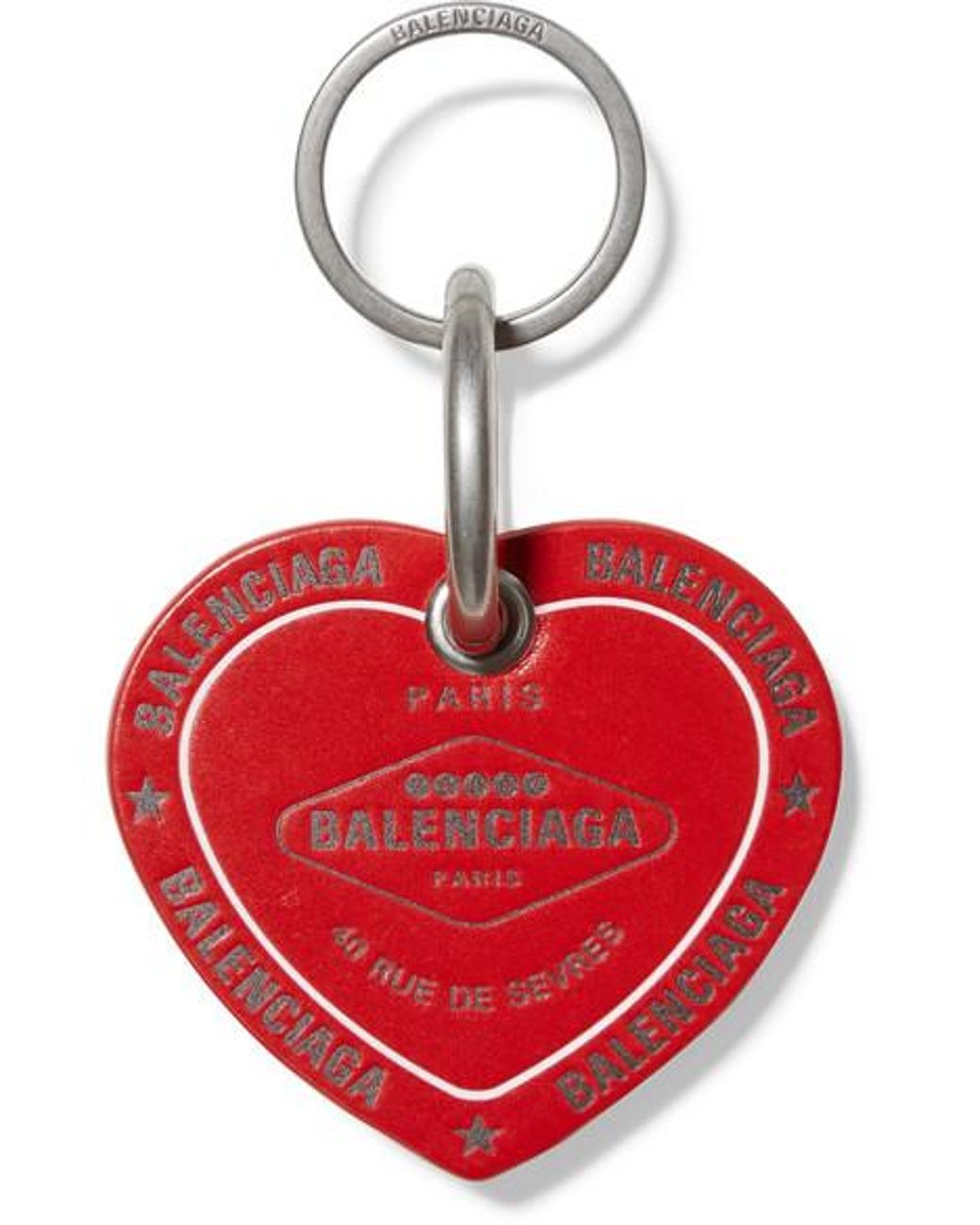Balenciaga Casino Heart Keyring in Red | Lyst