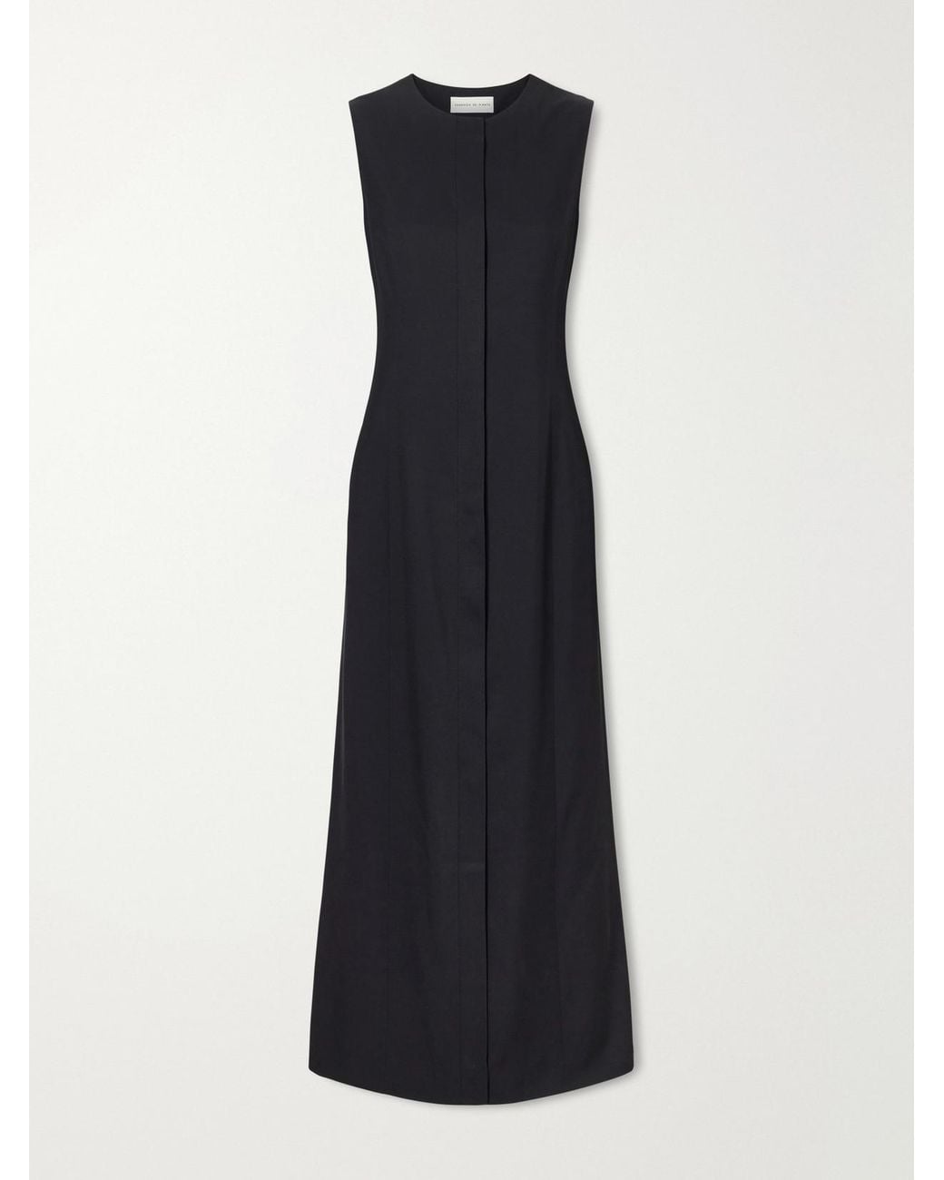 Veronica de Piante Blue Hana Split Silk Dress