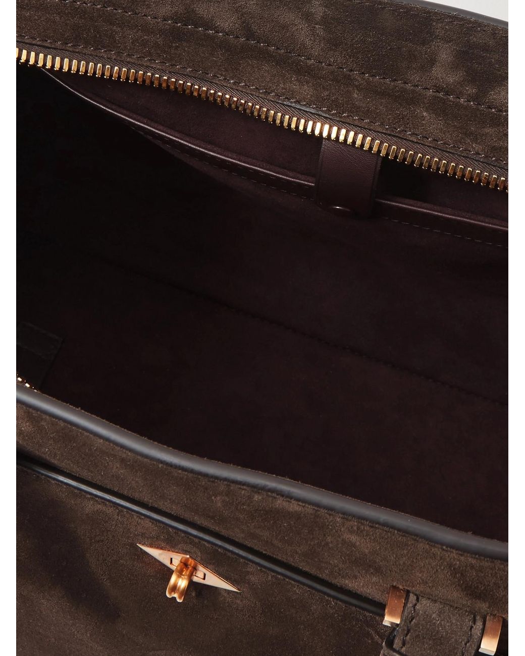 Metier Brown Private Eye Medium Suede Tote