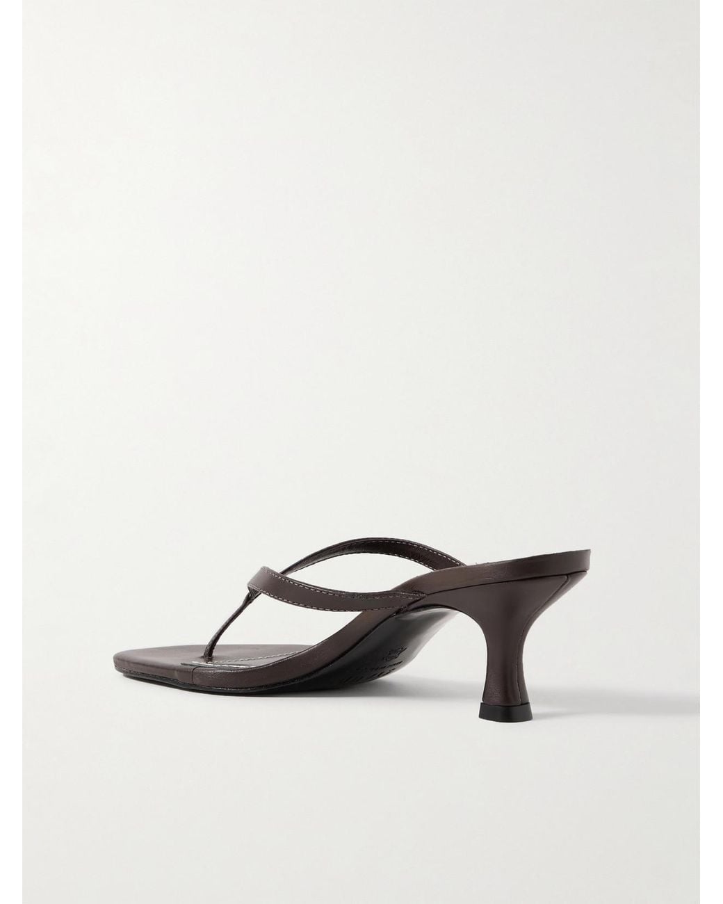 Staud Natural Freja Leather Sandals