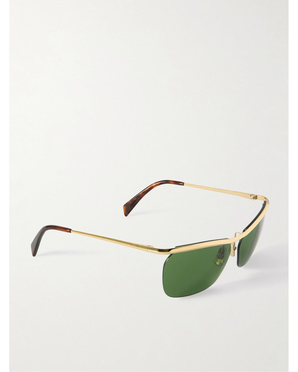 Céline Green Square-Frame-Tone Sunglasses