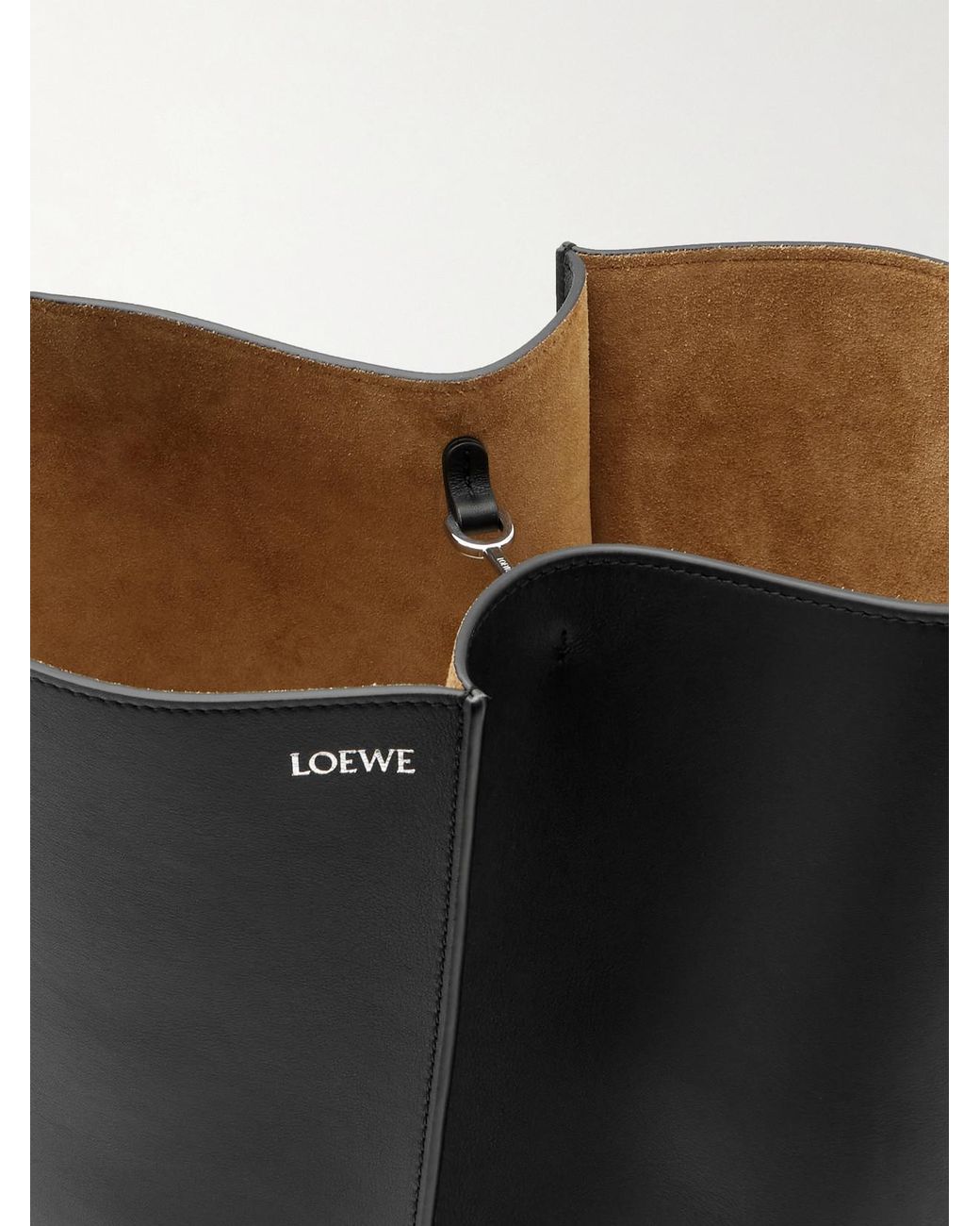 Loewe White Bilbao Medium Pleated Leather Shoulder Bag