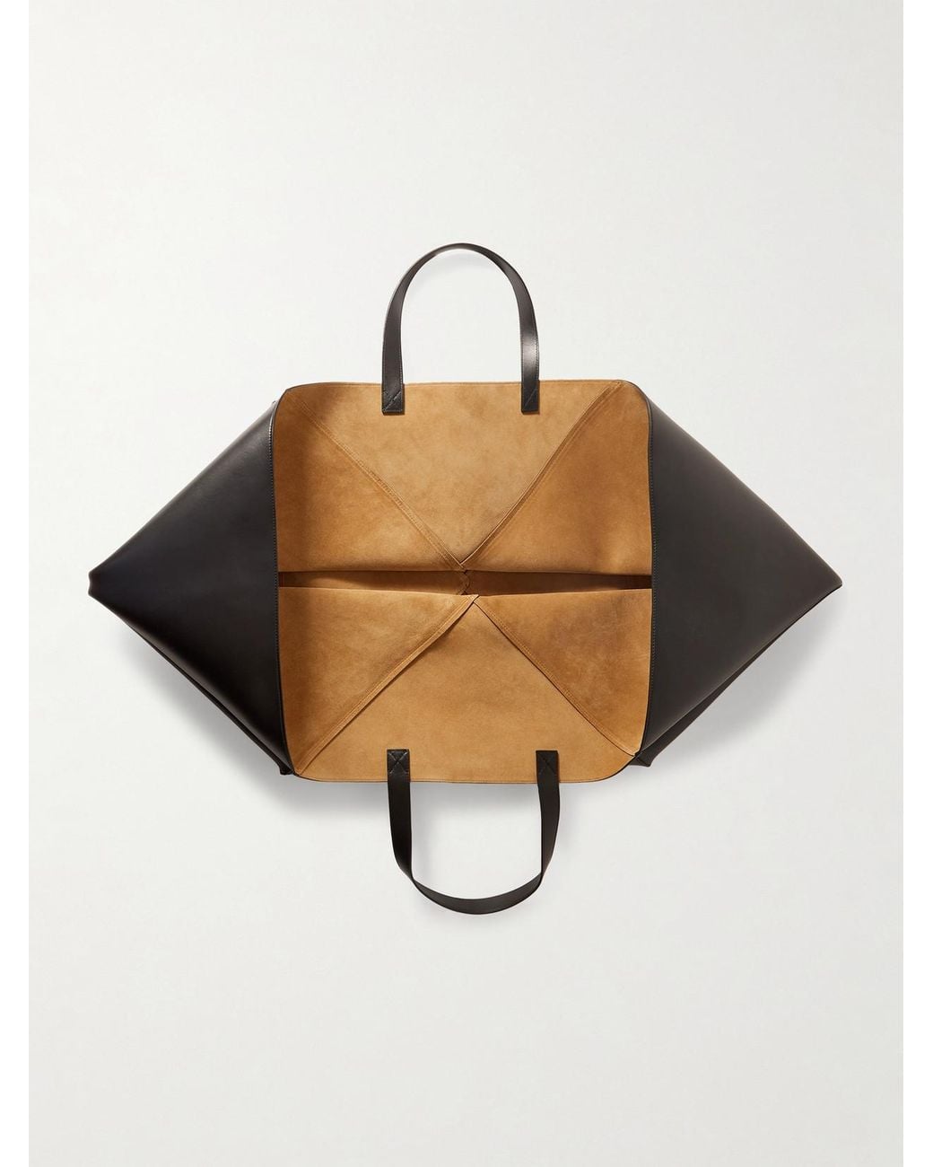 Loewe Black Puzzle Fold Xl Convertible Leather Tote