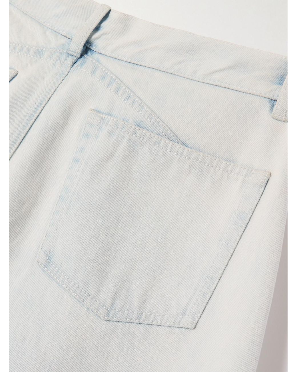 Alaïa White Low-Rise Barrel-Leg Jeans