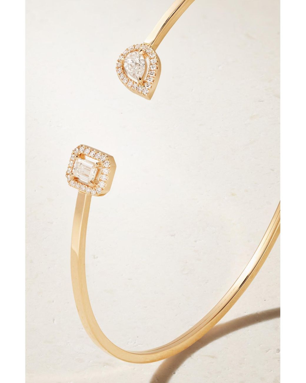 Messika Natural My Twin Toi & Moi 18-Karat Rose Diamond Cuff