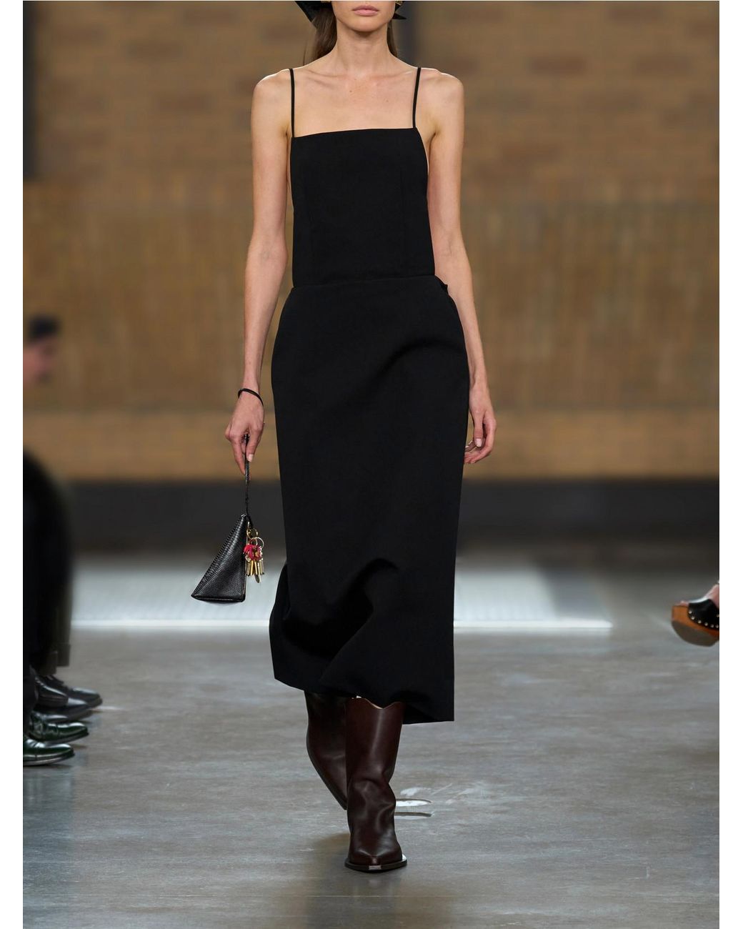 Calvin Klein Black Artemis Organic Cotton Midi Dress