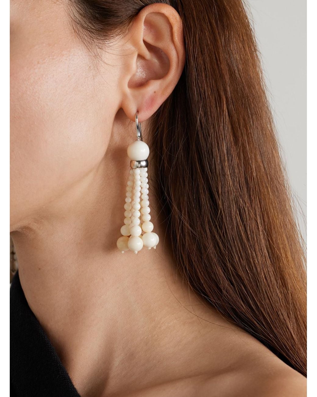 Le Sundial Natural Venice Opera Stone Earrings