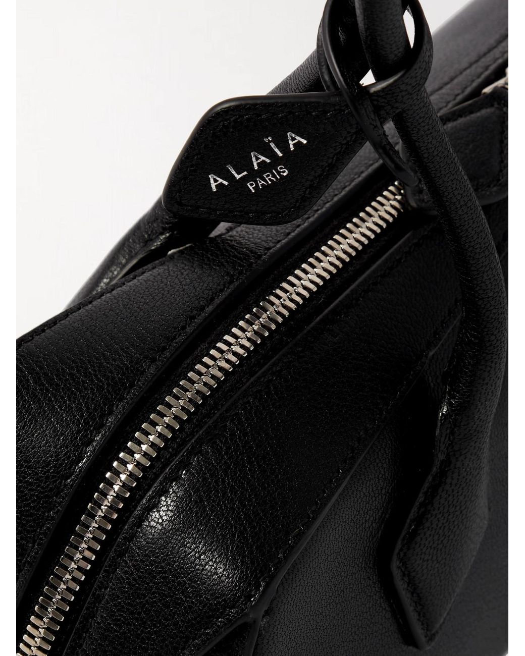 Alaïa Black Le Teckel Textured-Leather Shoulder Bag