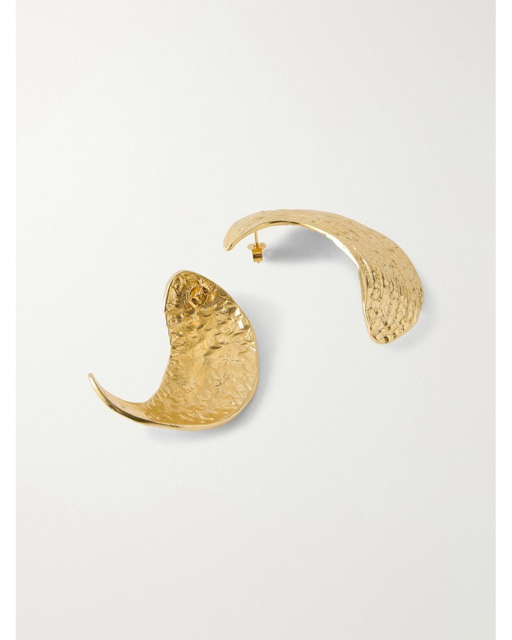 YSSO Natural Broken Shell-Plated Earrings