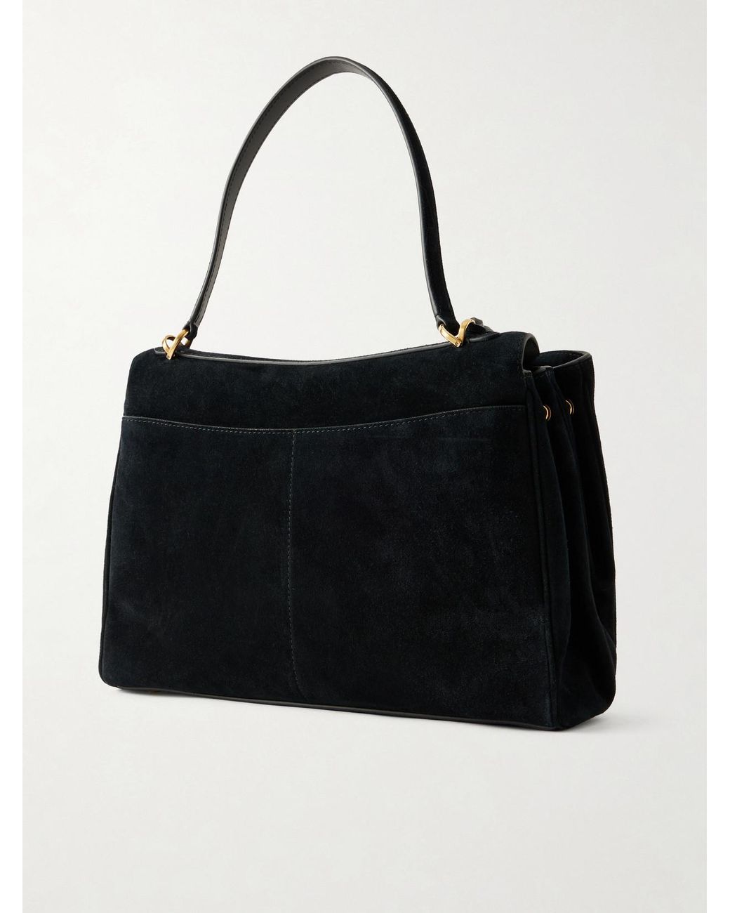 Balenciaga Black Rodeo Suede Shoulder Bag