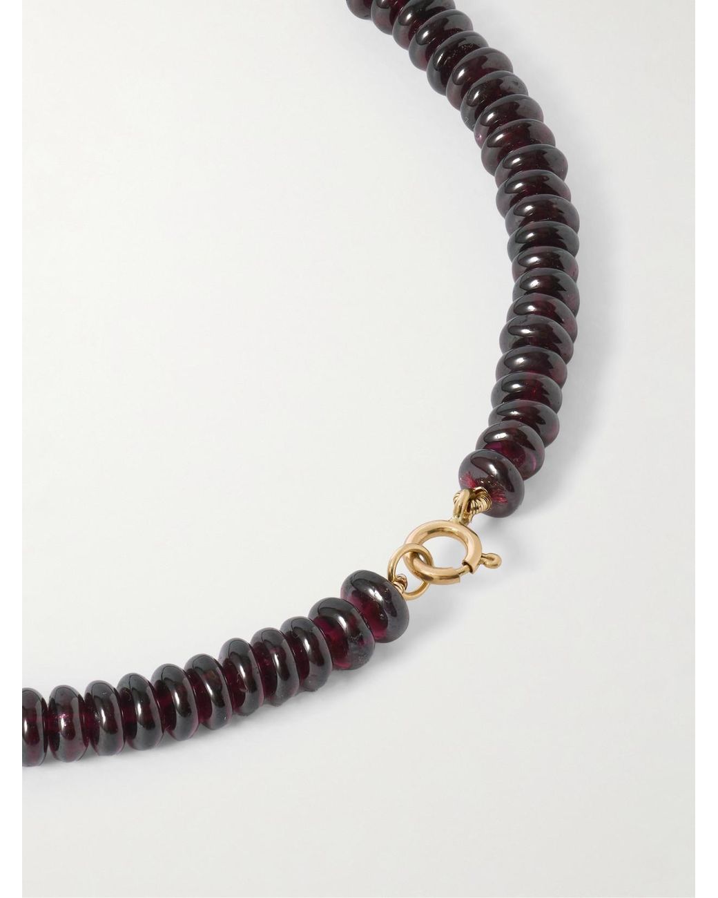 Loren Stewart Natural Scarlet 14-Karat, Garnet And Pearl Necklace