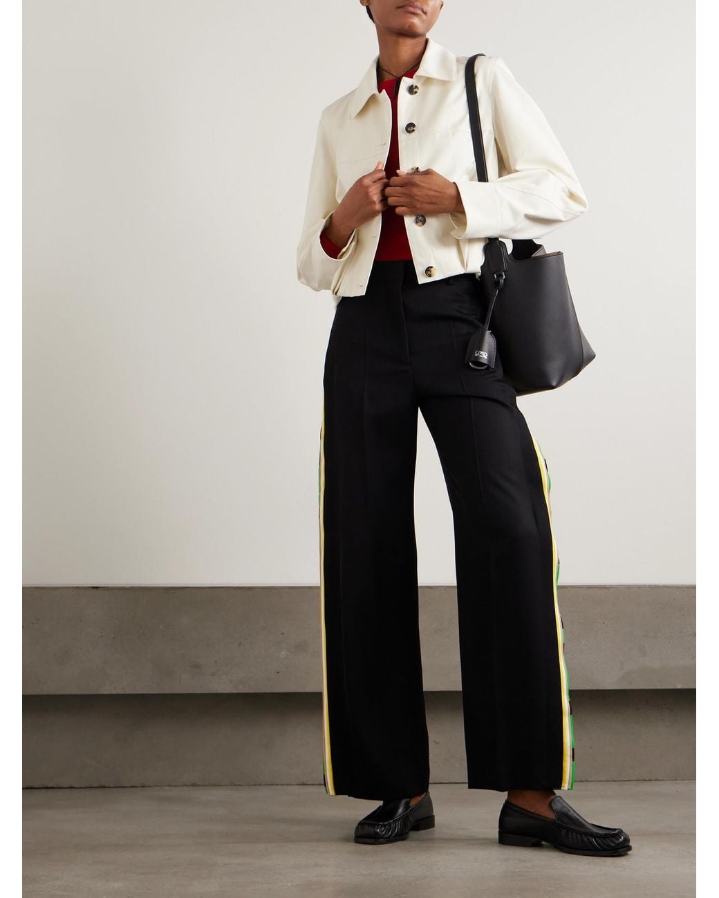 Loewe Natural Embroidered Cotton And Silk-Blend Jacket