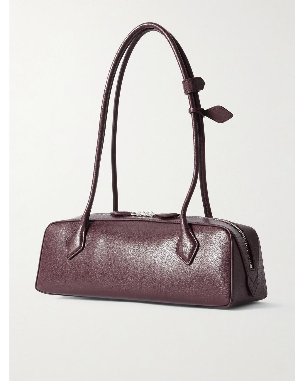 Alaïa Purple Le Teckel Textured-Leather Shoulder Bag
