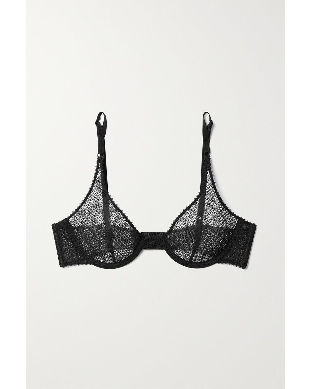 Kiki de Montparnasse Crocheted Lace And Mesh Underwired Soft