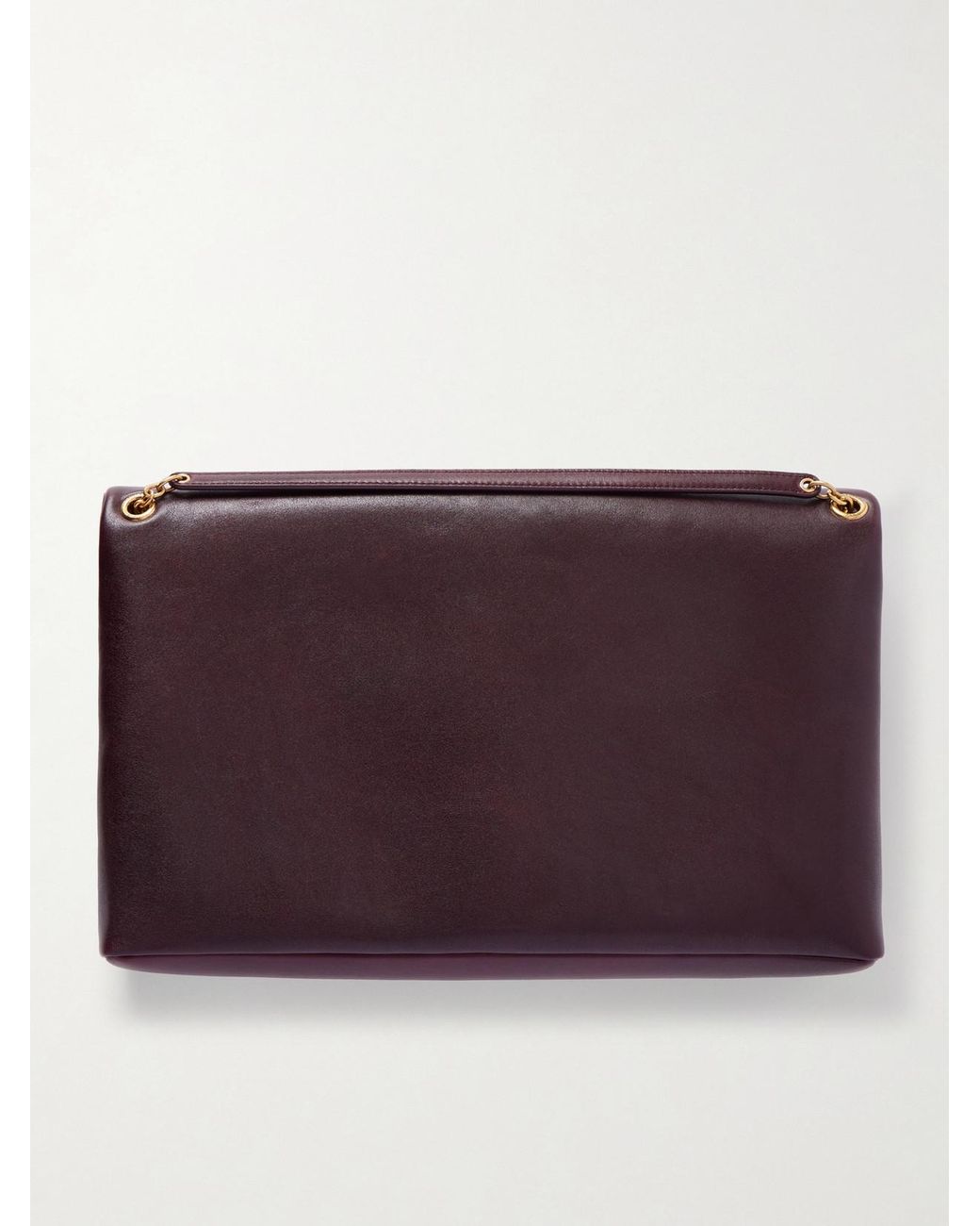 Saint Laurent Purple Cassandre Xxl Leather Shoulder Bag