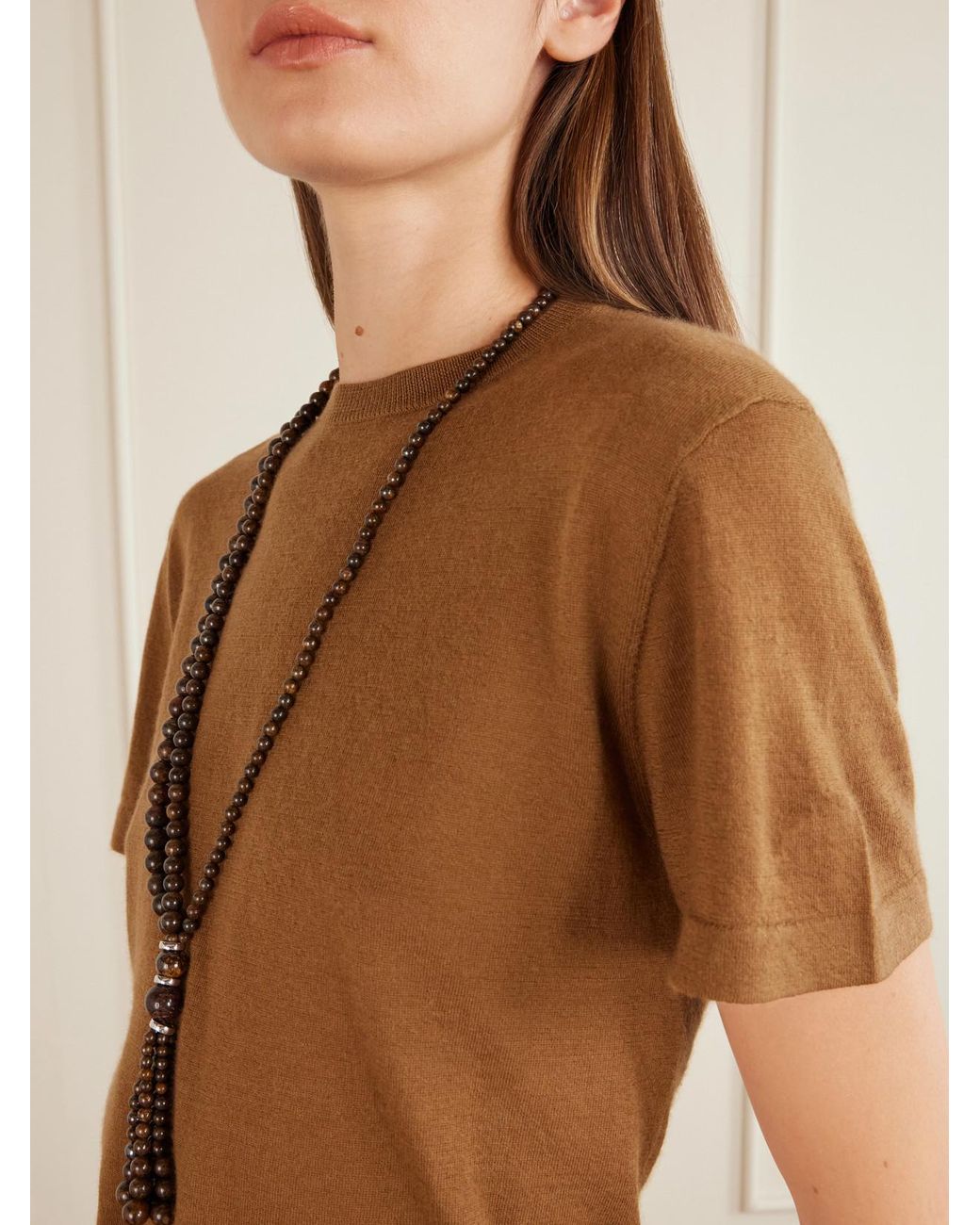 Co. Brown Cashmere T-Shirt