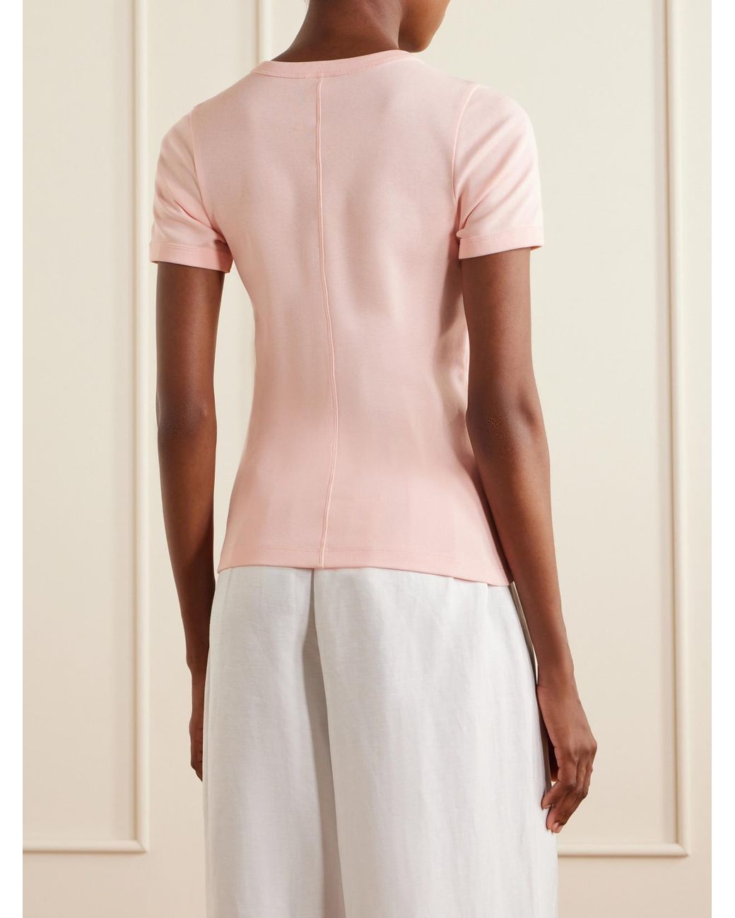 Flore Flore Pink Car Organic Cotton-Jersey T-Shirt