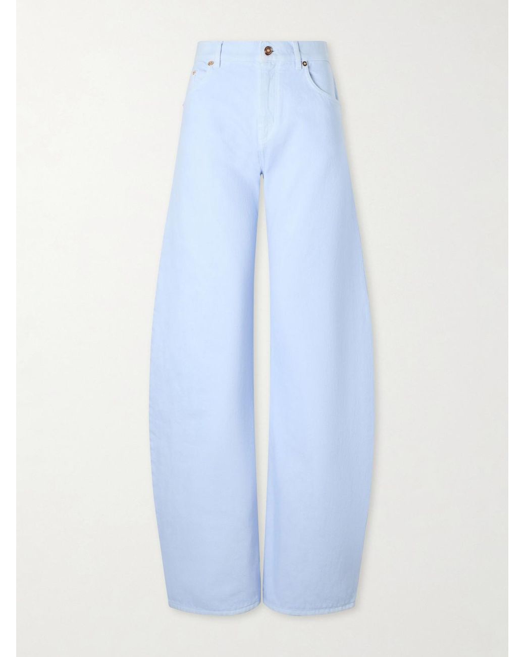 Gabriela Hearst Blue Amoret Mid-Rise Wide-Leg Jeans