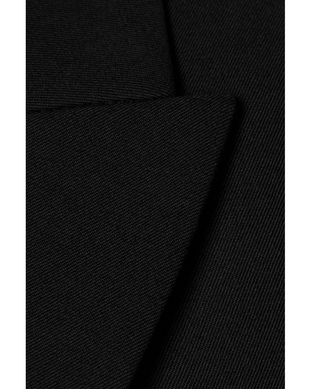 Bottega Veneta Black Embellished Double-Breasted Wool-Twill Blazer