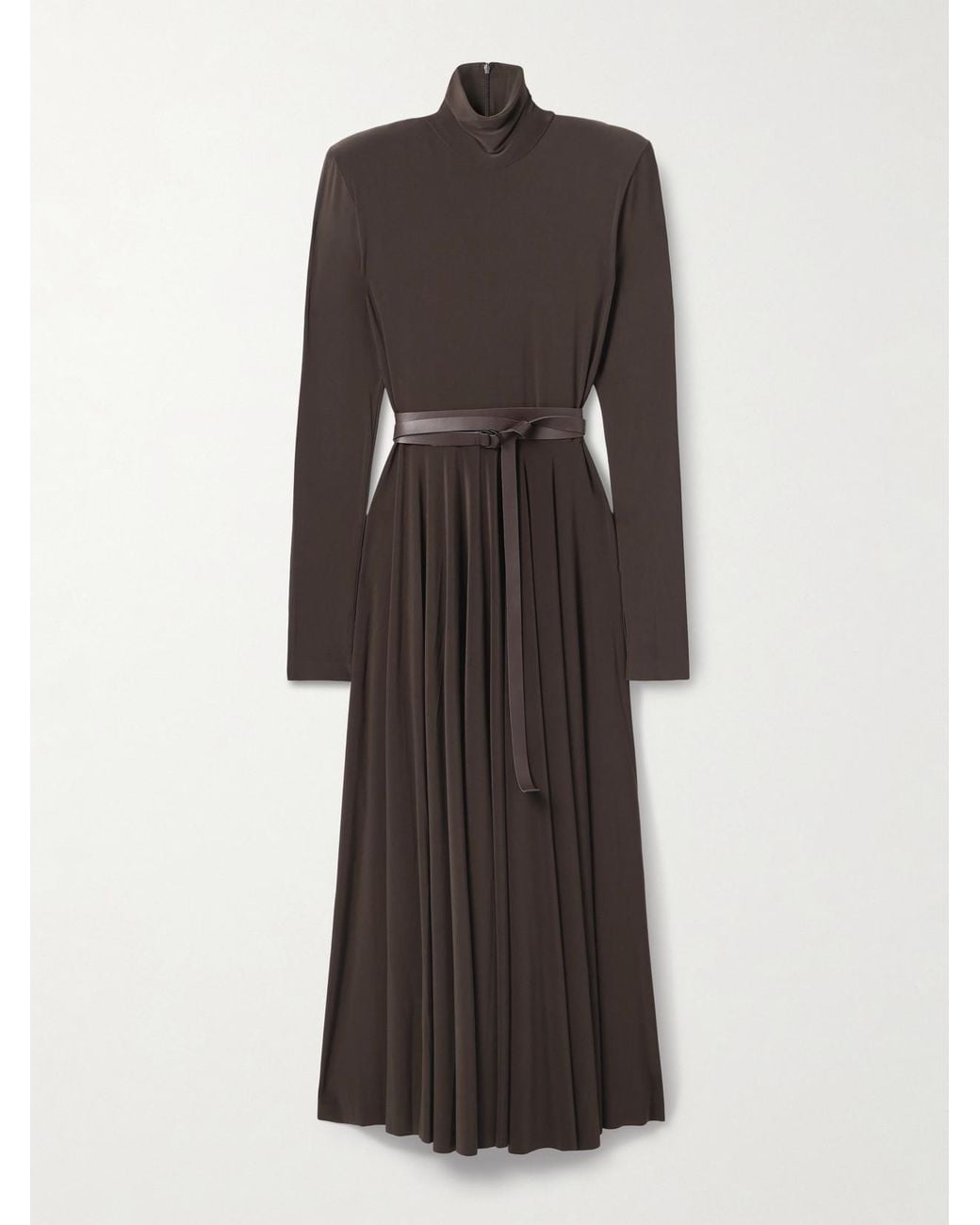 jersey balloon sleeve midi dress nakd Black Polka Dot Balloon Sleeve Amara Midi Dress main image 0