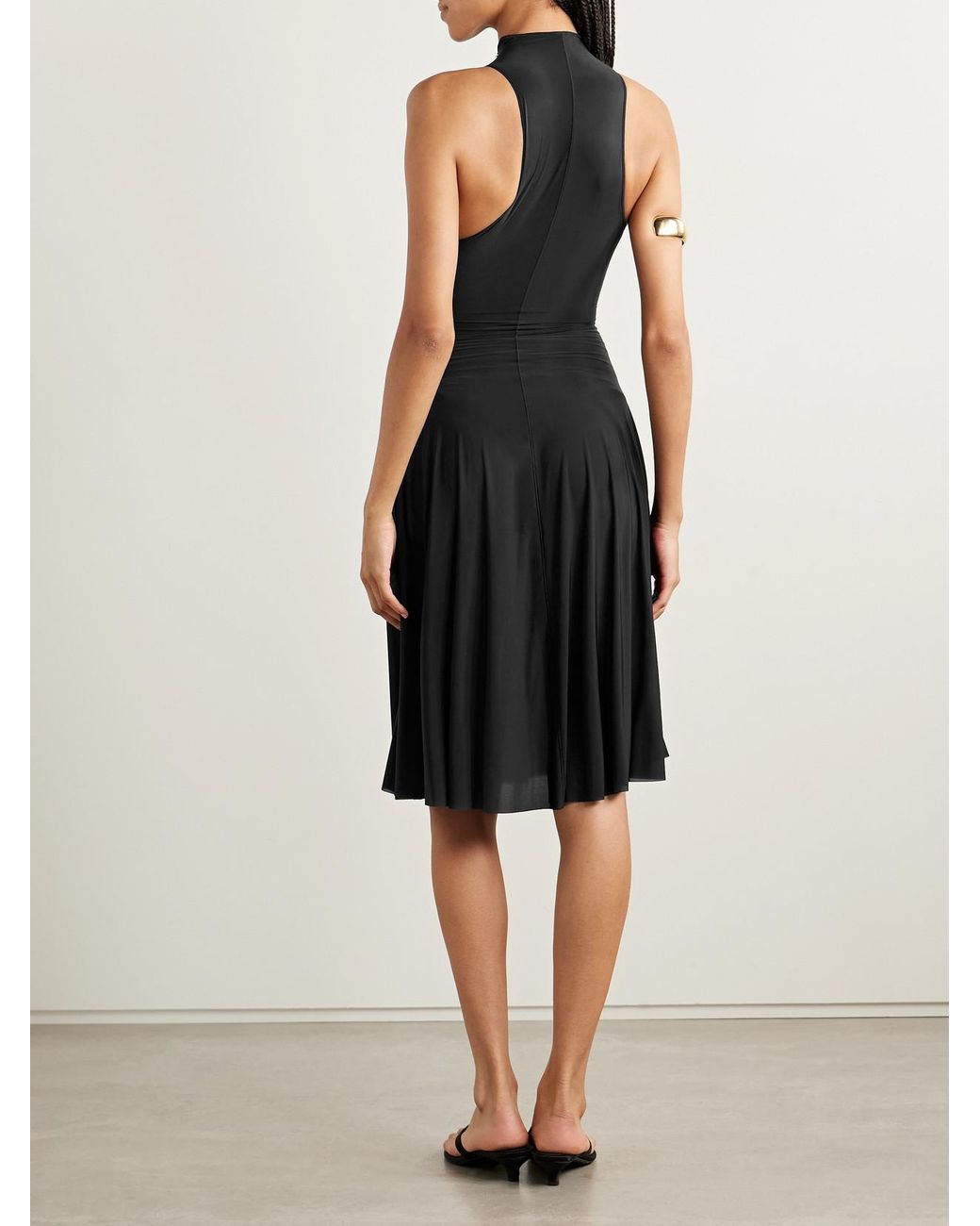 elegant midi dress self-portrait - Burgundy Taffeta Midi Dress