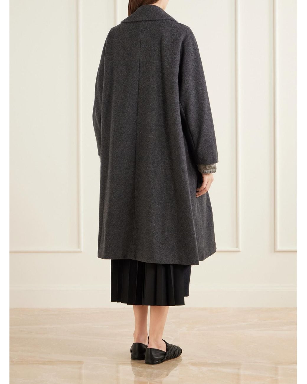 Comme des Garçons Black Wool-Blend Airy Mosser Coat