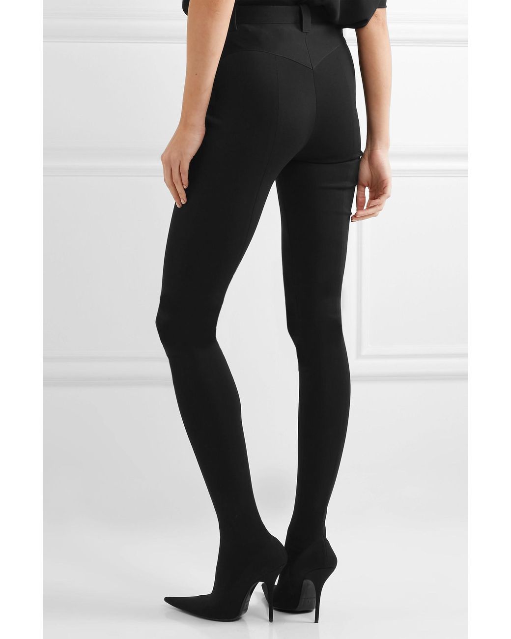 Balenciaga Cosmetic Pantashoe Spandex Skinny Pants in Black | Lyst