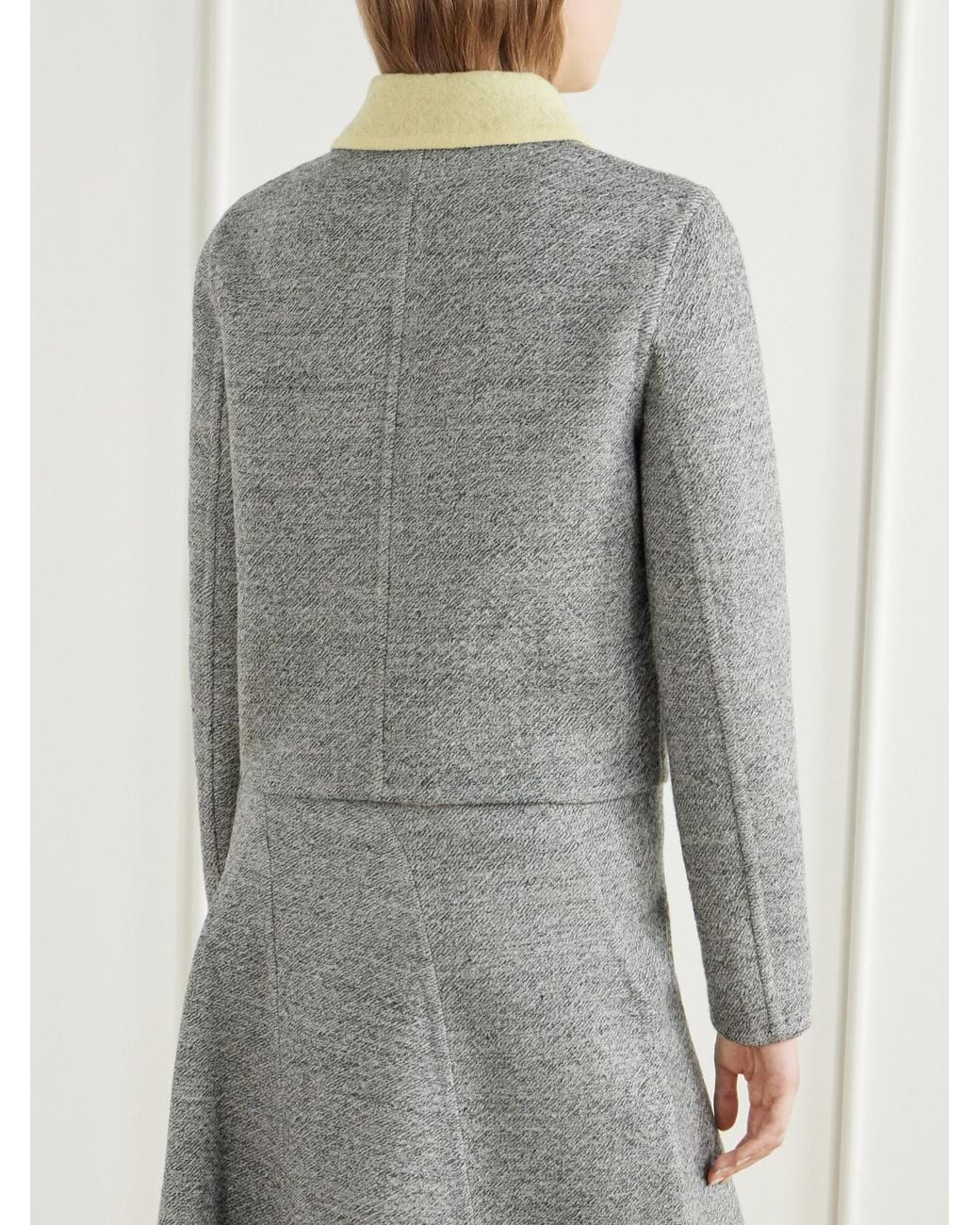 Proenza Schouler Gray Gaelle Wool-Blend Jacket