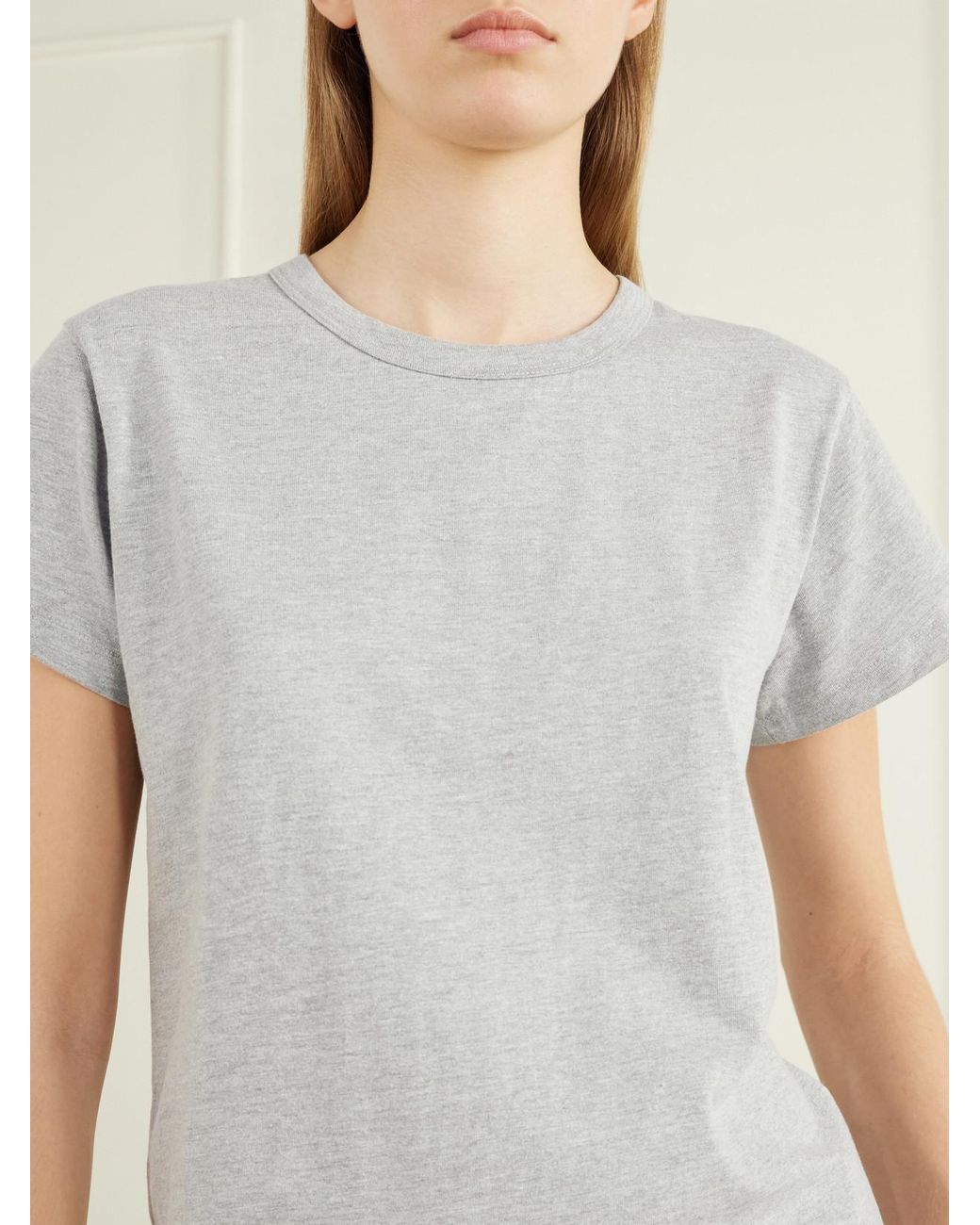 Leset Gray Margo Cotton-Jersey T-Shirt
