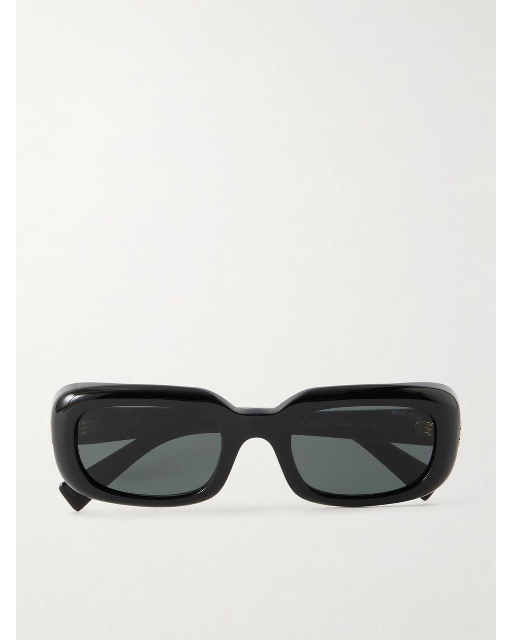 Miu Miu Black Square-Frame Acetate Sunglasses