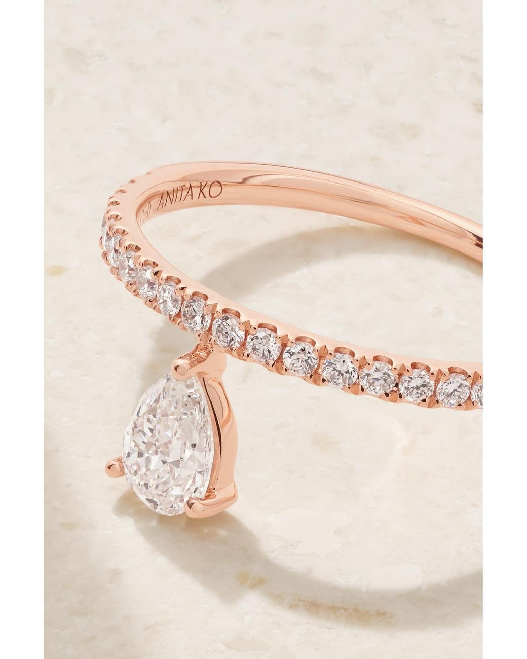 Anita Ko Natural Duchess 18-Karat Rose Diamond Eternity Ring