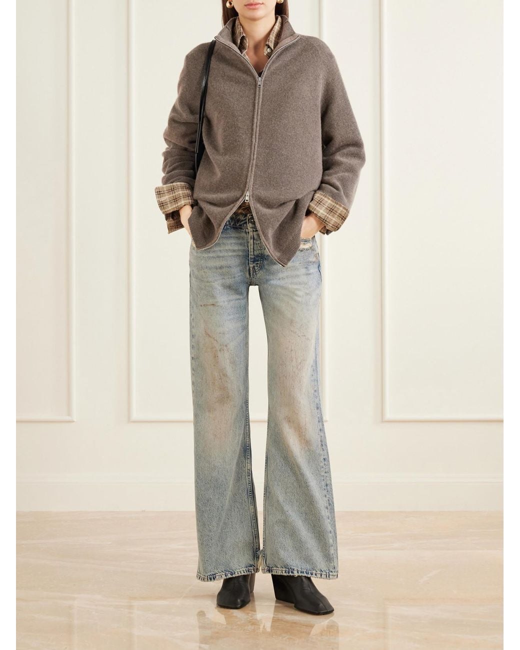Our Legacy Blue Rover Cut Distressed Mid-Rise Bootcut Jeans
