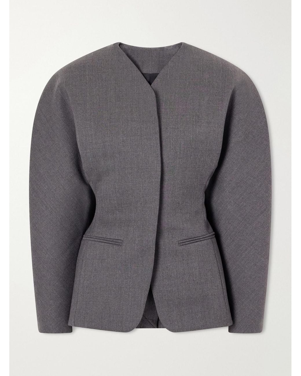 Jacquemus Gray La Veste Ovalo Drill Blazer
