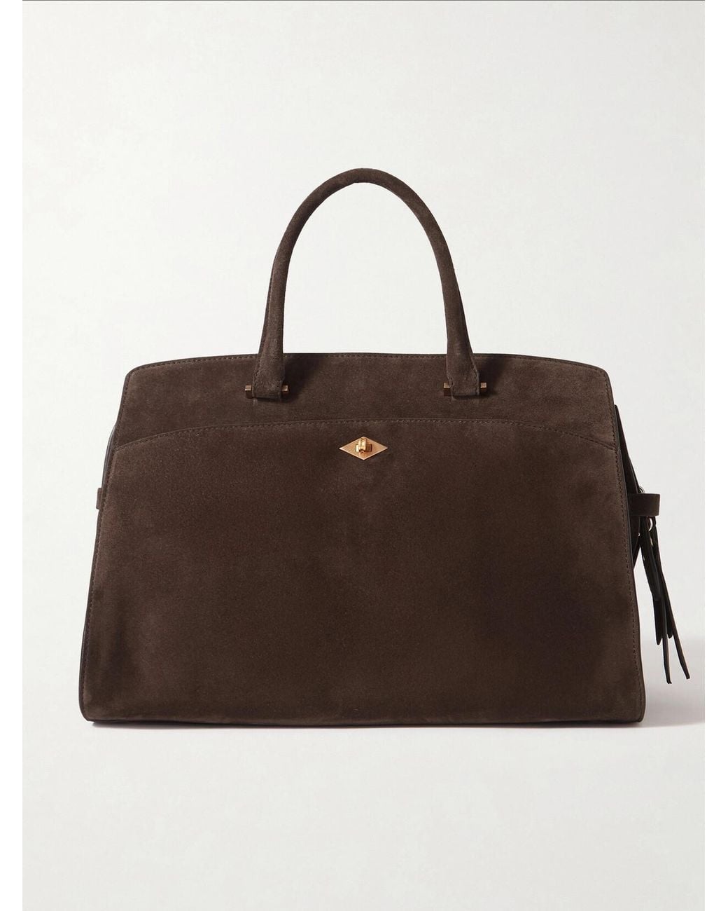 Metier Brown Private Eye Medium Suede Tote