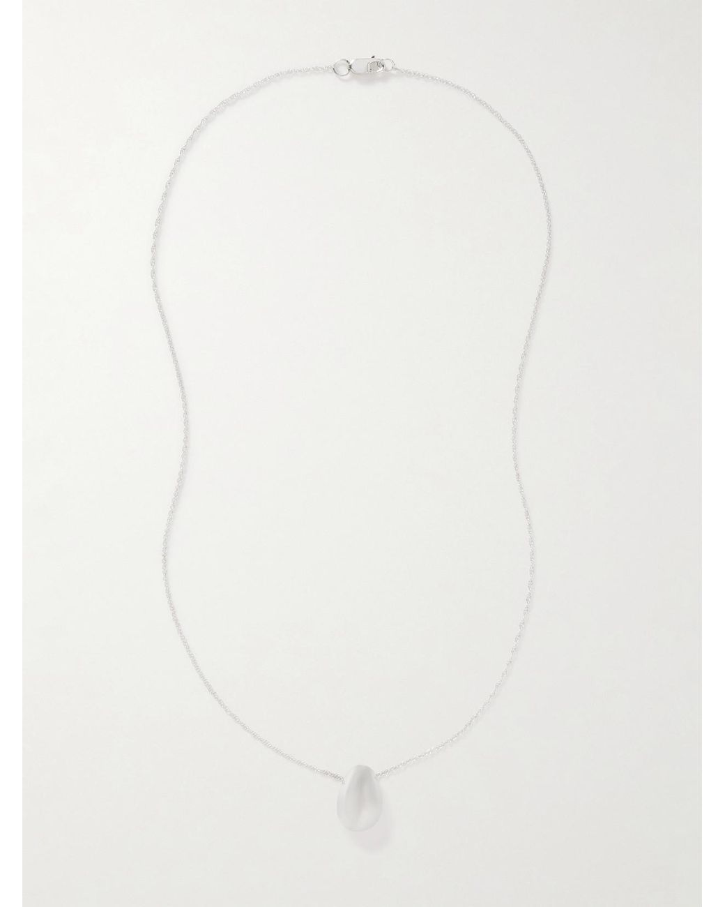 Sophie Buhai White Tiny Egg Necklace