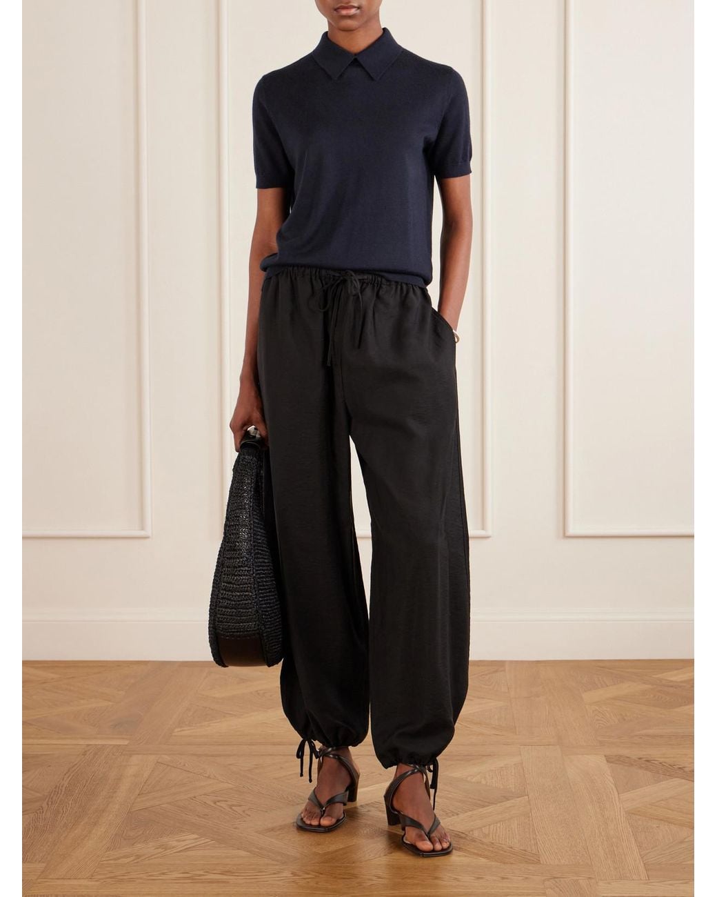 Lisa Yang Blue Naara Cashmere Polo T-Shirt